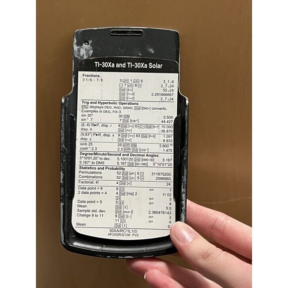 Texas Instruments Ti-30xa Scientific Calculator - Picture 2 of 4